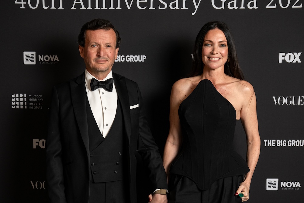 Laboratoire Aguettant Chairman Sébastien Aguettant and MCRI Global Advisory Board member Erica Packer. 